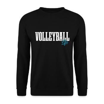 Volleyball - Unisex Sweatshirt - black - Front - Alina (178cm) & Michal (187cm)
