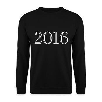 2016 - cadeau née en 2016 - Sweat-shirt Unisexe - noir - Devant - Alina (178cm) & Michal (187cm)
