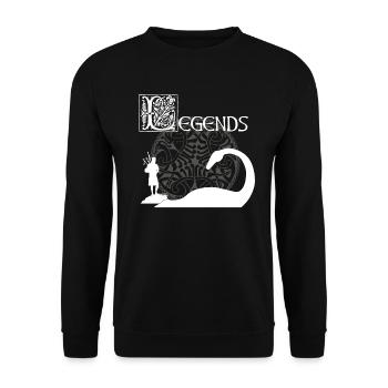 Legends - Unisex Sweatshirt - black - Front - Alina (178cm) & Michal (187cm)