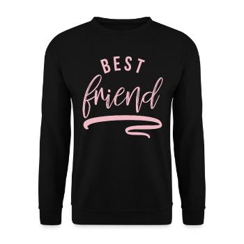 Partner Look Couple Partner Couple Couple Family - Unisex Sweatshirt - black - Front - Alina (178cm) & Michal (187cm)