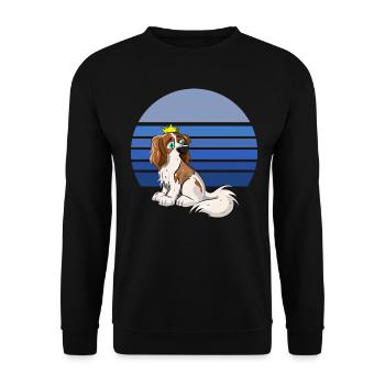 Cavalier Retro Blue - Unisex Sweatshirt - black - Front - Alina (178cm) & Michal (187cm)