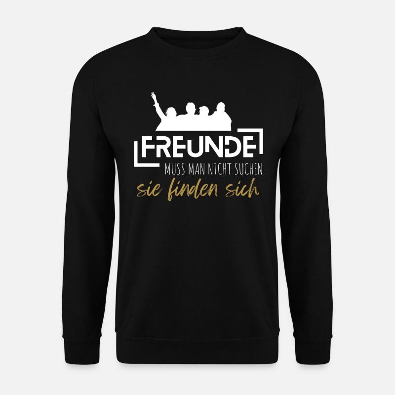 Beste Freunde FREUND Kumpel Kumpels - Unisex Pullover - Schwarz