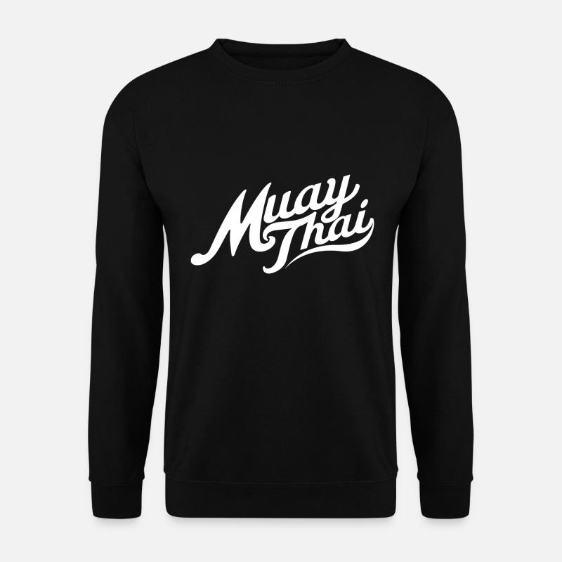 Muay Thai Schriftzug - Unisex Pullover - Schwarz