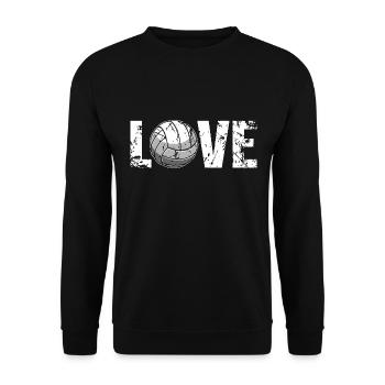 Volleyball - Unisex Sweatshirt - black - Front - Alina (178cm) & Michal (187cm)