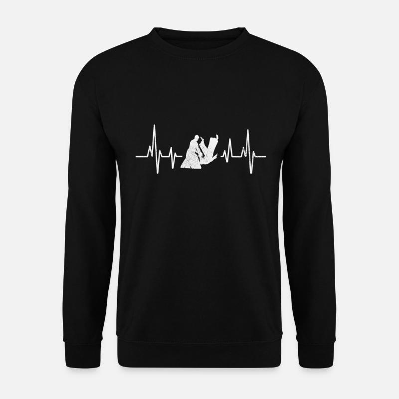 Akido Herzschlag - Unisex Pullover - Schwarz