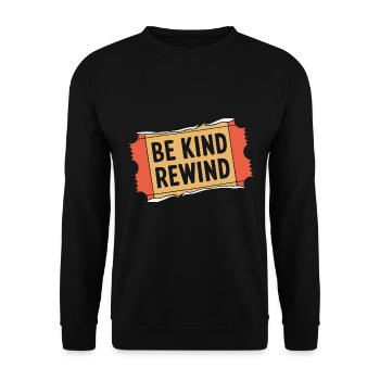 90s 90s Retro Gift - Unisex Sweatshirt - black - Front - Alina (178cm) & Michal (187cm)