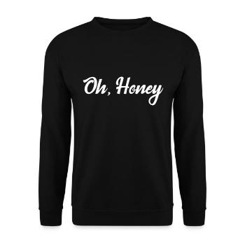 Oh, Honey - Unisex Sweatshirt - black - Front - Alina (178cm) & Michal (187cm)