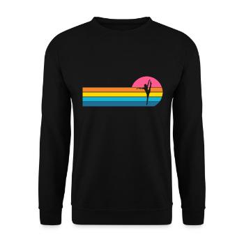 Ballerina Ballet - Unisex Pullover - Schwarz - Vorne - Alina (178cm) & Michal (187cm)