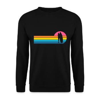 Surfeuse Surfeuse - Sweat-shirt Unisexe - noir - Devant - Alina (178cm) & Michal (187cm)