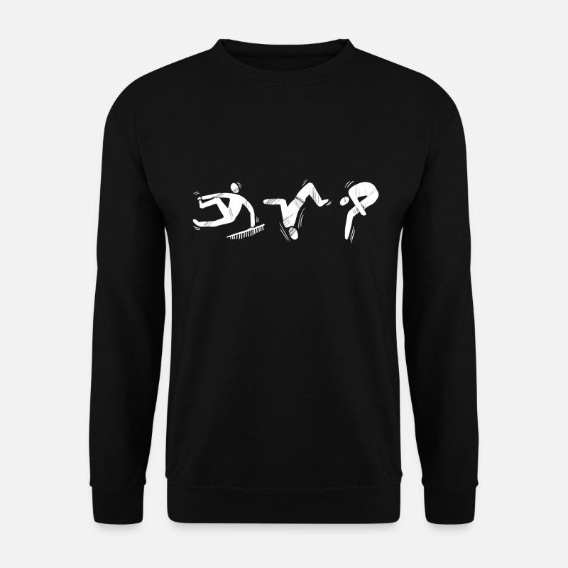 Parkour-Lauf-Springen - Unisex Pullover - Schwarz