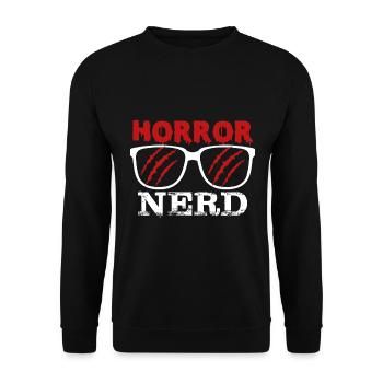 Conception de nerd d’horreur pour un fan de films d’horreur - Sweat-shirt Unisexe - noir - Devant - Alina (178cm) & Michal (187cm)
