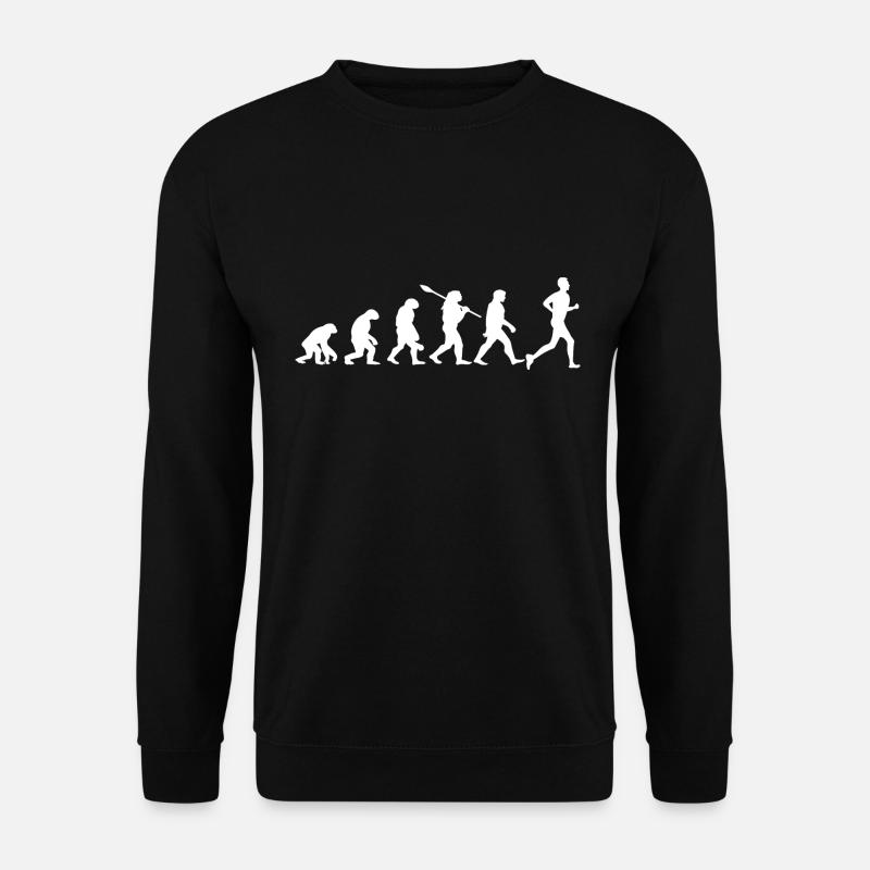 Evolution of the marathon - Unisex Sweatshirt - black