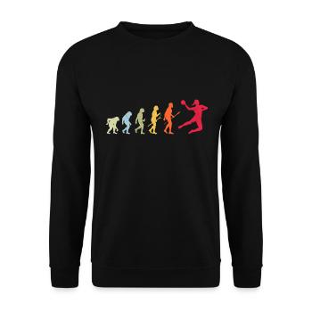 Handball Evolution - Unisex Pullover - Schwarz - Vorne - Alina (178cm) & Michal (187cm)