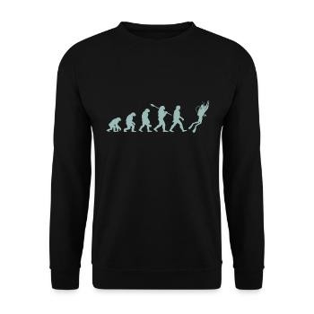 Tauchen Evolution - Unisex Pullover - Schwarz - Vorne - Alina (178cm) & Michal (187cm)