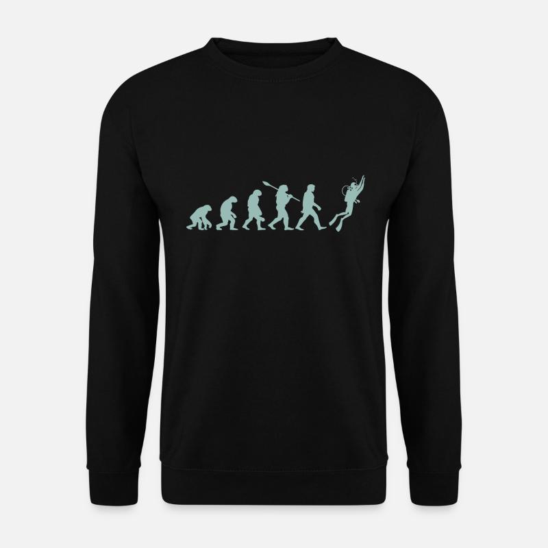 Evolution plongée - Sweat-shirt Unisexe - noir