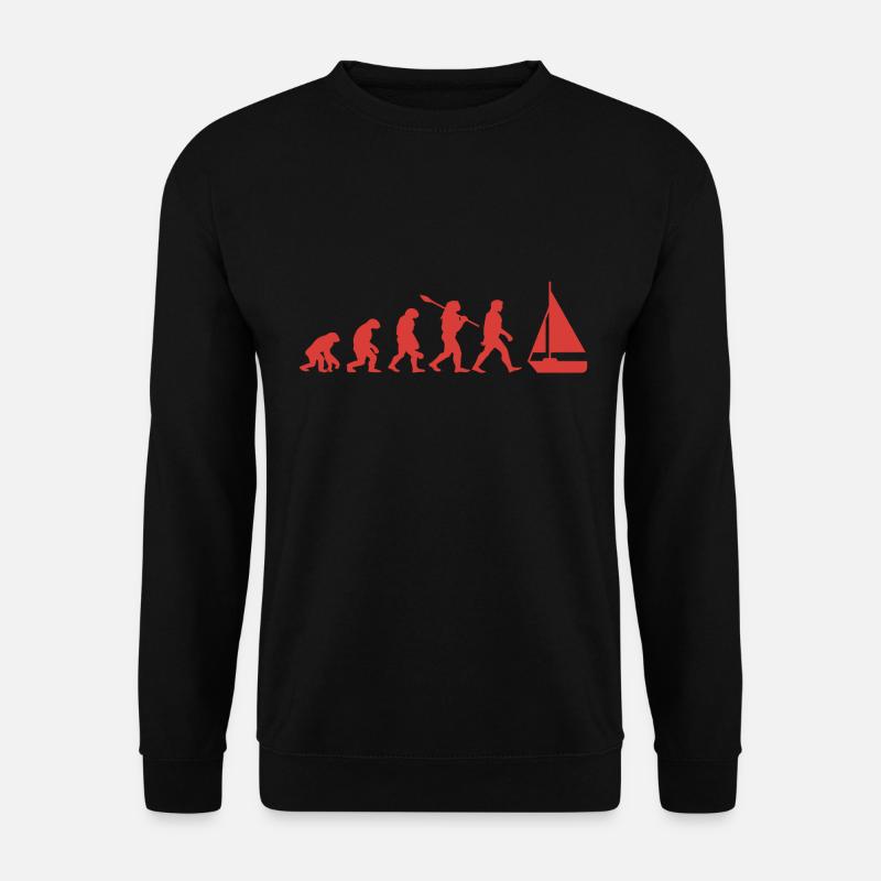 Évolution Voilier Bateau - Sweat-shirt Unisexe - noir