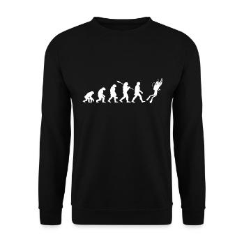 Tauchen Evolution - Unisex Pullover - Schwarz - Vorne - Alina (178cm) & Michal (187cm)
