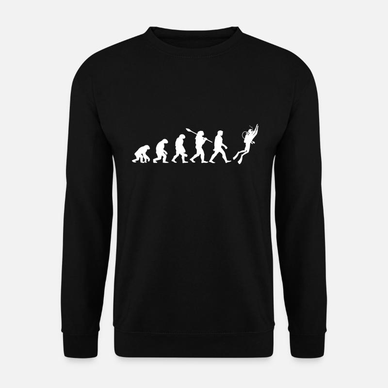 Diving evolution - Unisex Sweatshirt - black