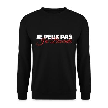 Je m'énerve pas, je t'explique - Sweat-shirt Unisexe - noir - Devant - Alina (178cm) & Michal (187cm)
