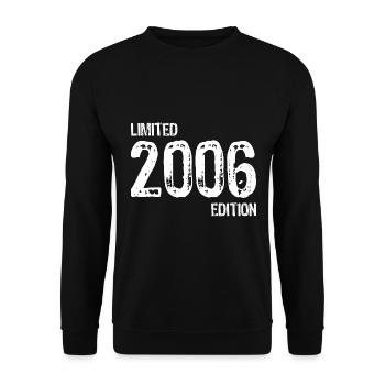 January 2006 Man Woman 18th Birthday Limited - Unisex Sweatshirt - black - Front - Alina (178cm) & Michal (187cm)