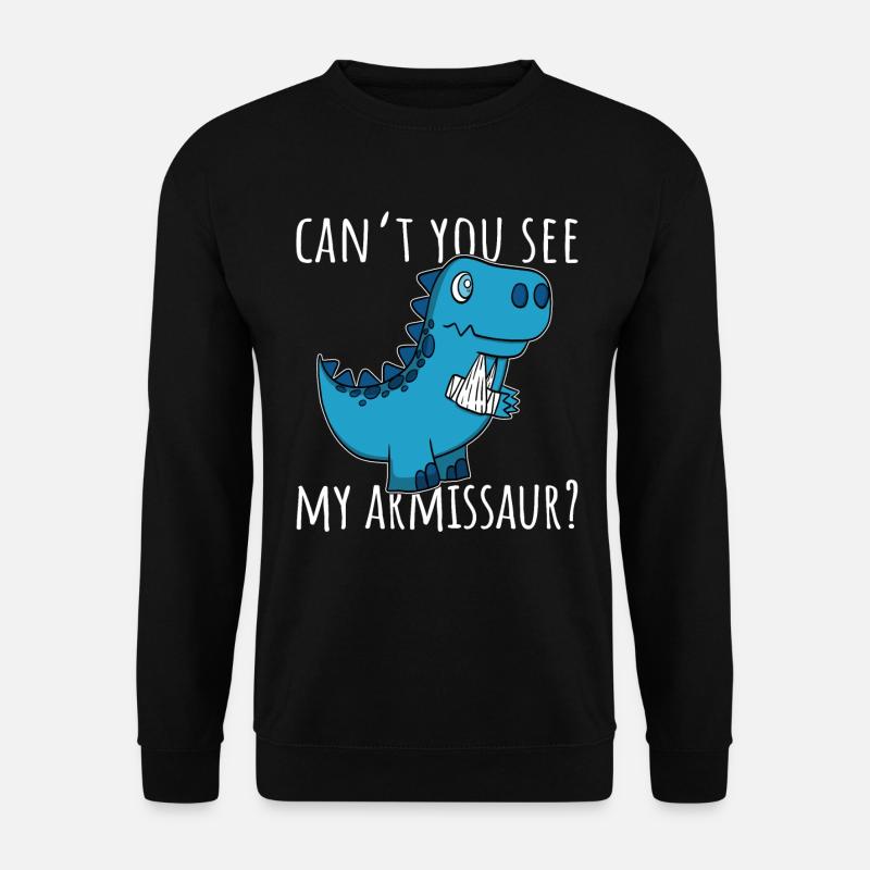 Dinosaur Broken Arm Good Recovery - Unisex Sweatshirt - black