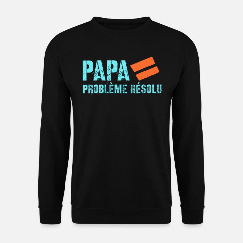 Papa - Sweat-shirt Unisexe - noir