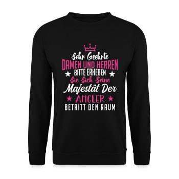 Sehr Geehrte Damen Und Herren Der Rentner Shirt - Unisex Pullover - Schwarz - Vorne - Alina (178cm) & Michal (187cm)