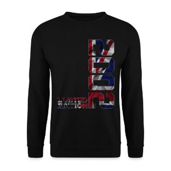 ÉDITION LIMITÉE ANGLETERRE 2002 24E ANNIVERSAIRE UK - Sweat-shirt Unisexe - noir - Devant - Alina (178cm) & Michal (187cm)