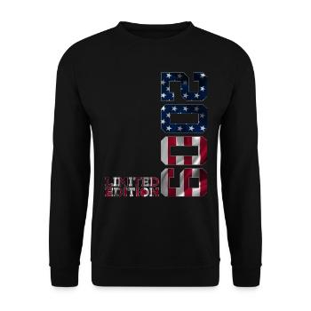 ÉDITION LIMITÉE 2009 USA 17E ANNIVERSAIRE - Sweat-shirt Unisexe - noir - Devant - Alina (178cm) & Michal (187cm)