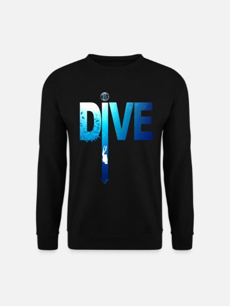 graphic scuba diving: Dive Fleche dives - Unisex Sweatshirt - black
