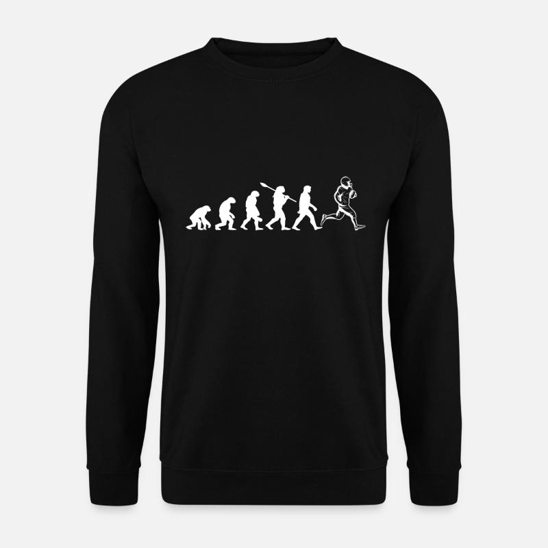 L'évolution de Rugby - Sweat-shirt Unisexe - noir