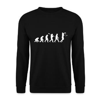 Badminton Evolution Badminton Player - Unisex Sweatshirt - black - Front - Alina (178cm) & Michal (187cm)