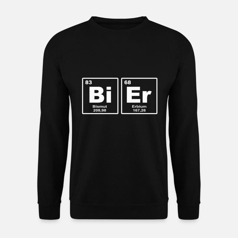 Bier Periodensystem T-Shirt I Bier - Unisex Pullover - Schwarz