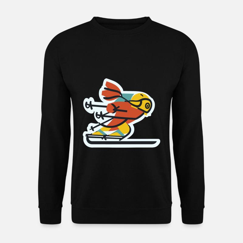 Skifahren - Unisex Pullover - Schwarz