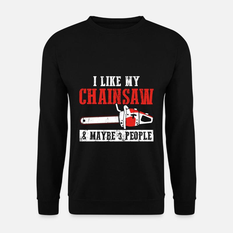 Kettensäge - Unisex Pullover - Schwarz