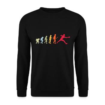 Évolution du tennis de table - Sweat-shirt Unisexe - noir - Devant - Alina (178cm) & Michal (187cm)