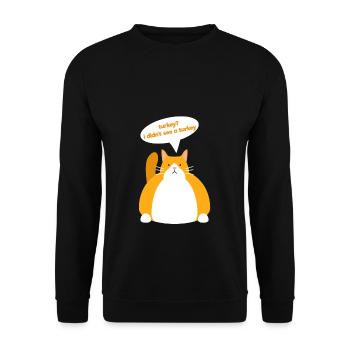Thanksgiving - Unisex Sweatshirt - black - Front - Alina (178cm) & Michal (187cm)
