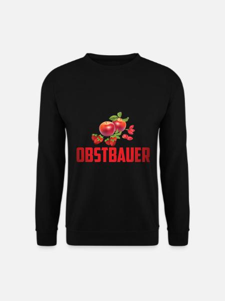 DER OBSTBAUER MIT OBST - Unisex Pullover - Schwarz