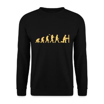 Evolution plombier - Sweat-shirt Unisexe - noir - Devant - Alina (178cm) & Michal (187cm)