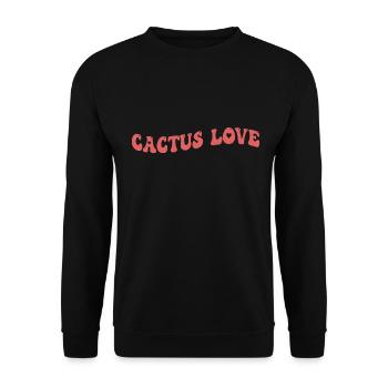 Cactus Love - Unisex Pullover - Schwarz - Vorne - Alina (178cm) & Michal (187cm)