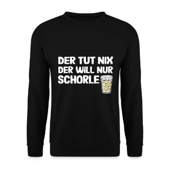 Pfälzer wine spritzer spritzer funny gift Pälzer - Unisex Sweatshirt - black - Front - Alina (178cm) & Michal (187cm)