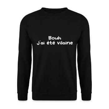 bouh j'ai été vilaine - Sweat-shirt Unisexe - noir - Devant - Alina (178cm) & Michal (187cm)