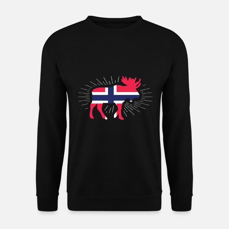 Norwegen - Unisex Pullover - Schwarz