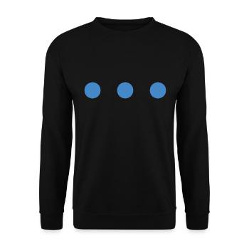 Drei Punkte - Unisex Pullover - Schwarz - Vorne - Alina (178cm) & Michal (187cm)