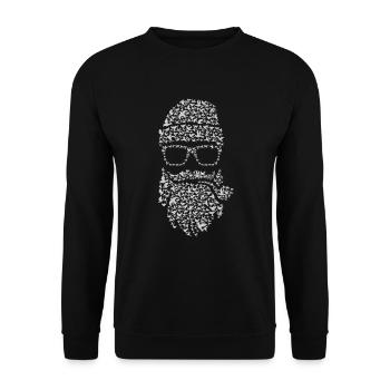 Oiseaux barbe - Sweat-shirt Unisexe - noir - Devant - Alina (178cm) & Michal (187cm)