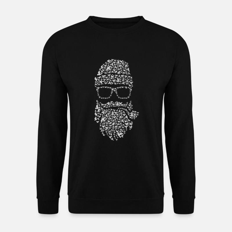 Bart Vögel - Unisex Pullover - Schwarz