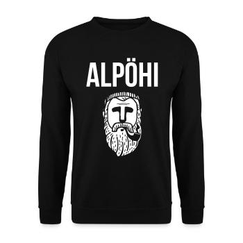 Alpöhi - Unisex Sweatshirt - black - Front - Alina (178cm) & Michal (187cm)