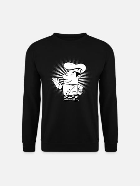 Cook Cartoon - Unisex Sweatshirt - black