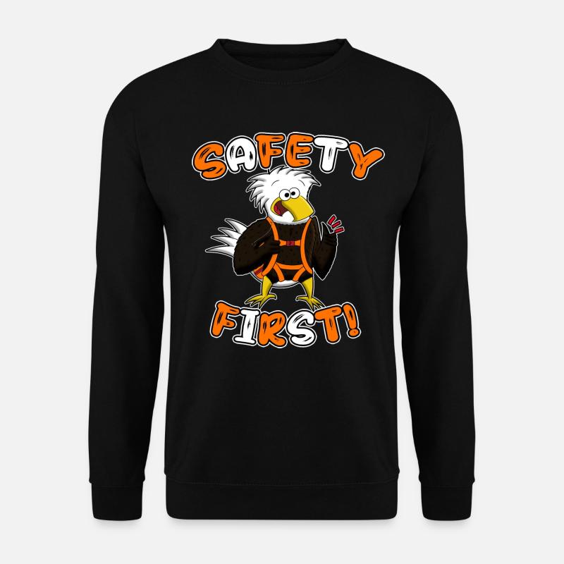 Safety First Eagle - Unisex Sweatshirt - black