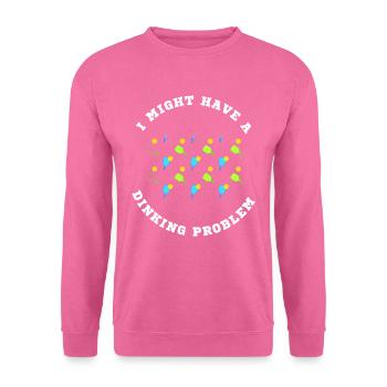I Might Have A Dinking Problem Pickleball Paddle - Unisex Sweatshirt - pink - Front